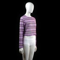 Asos Design - long-sleeve top - Purple, White - (Storlek: 42)