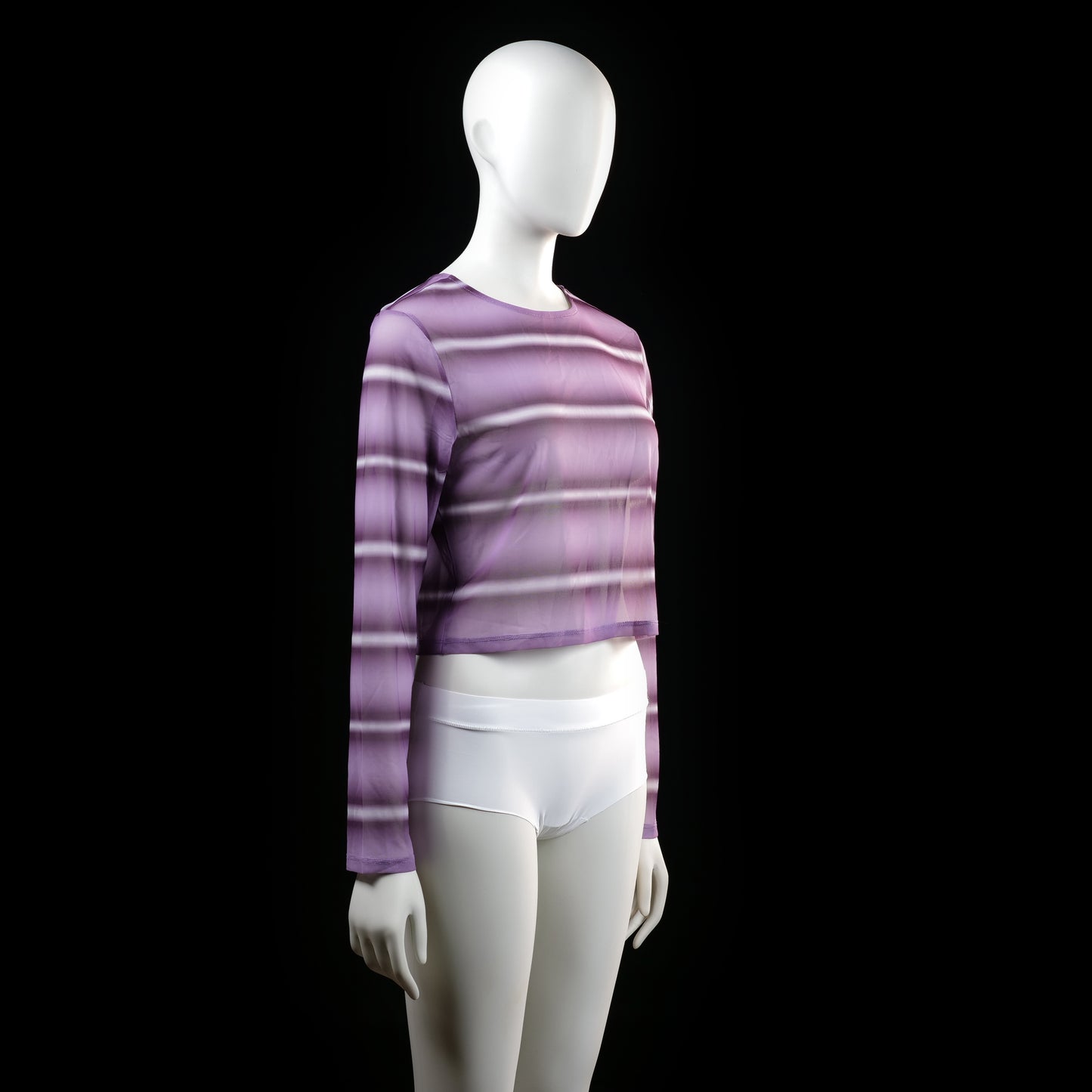 Asos Design - long-sleeve top - Purple, White - (Storlek: 42)