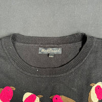Mud Flower - sweater - Black, Pink - (Storlek: L, XL)
