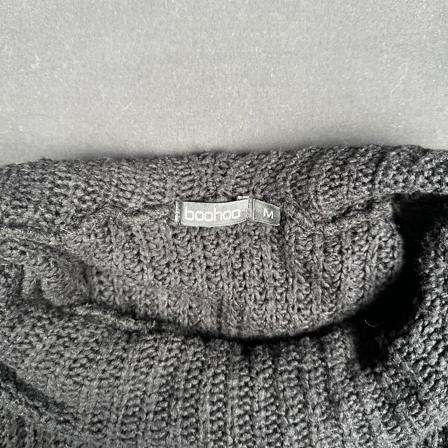 Boohoo - sweater - Charcoal - (Storlek: M)