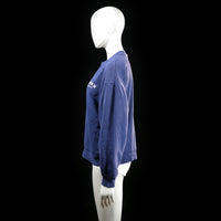Gina Tricot - sweatshirt - Navy, White - (Storlek: M)