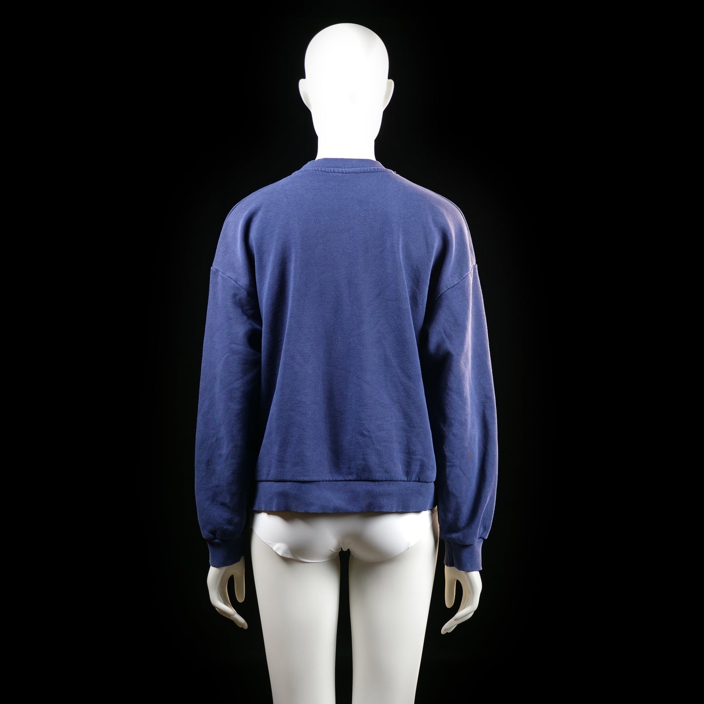 Gina Tricot - sweatshirt - Navy, White - (Storlek: M)