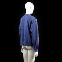 Gina Tricot - sweatshirt - Navy, White - (Storlek: M)