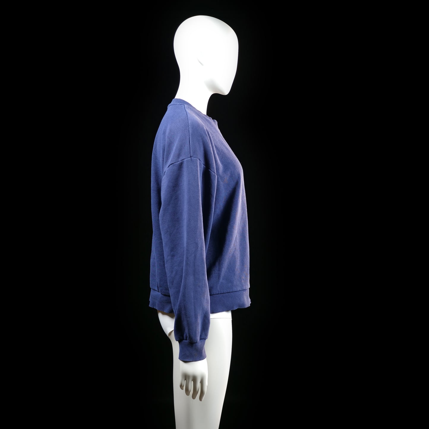 Gina Tricot - sweatshirt - Navy, White - (Storlek: M)