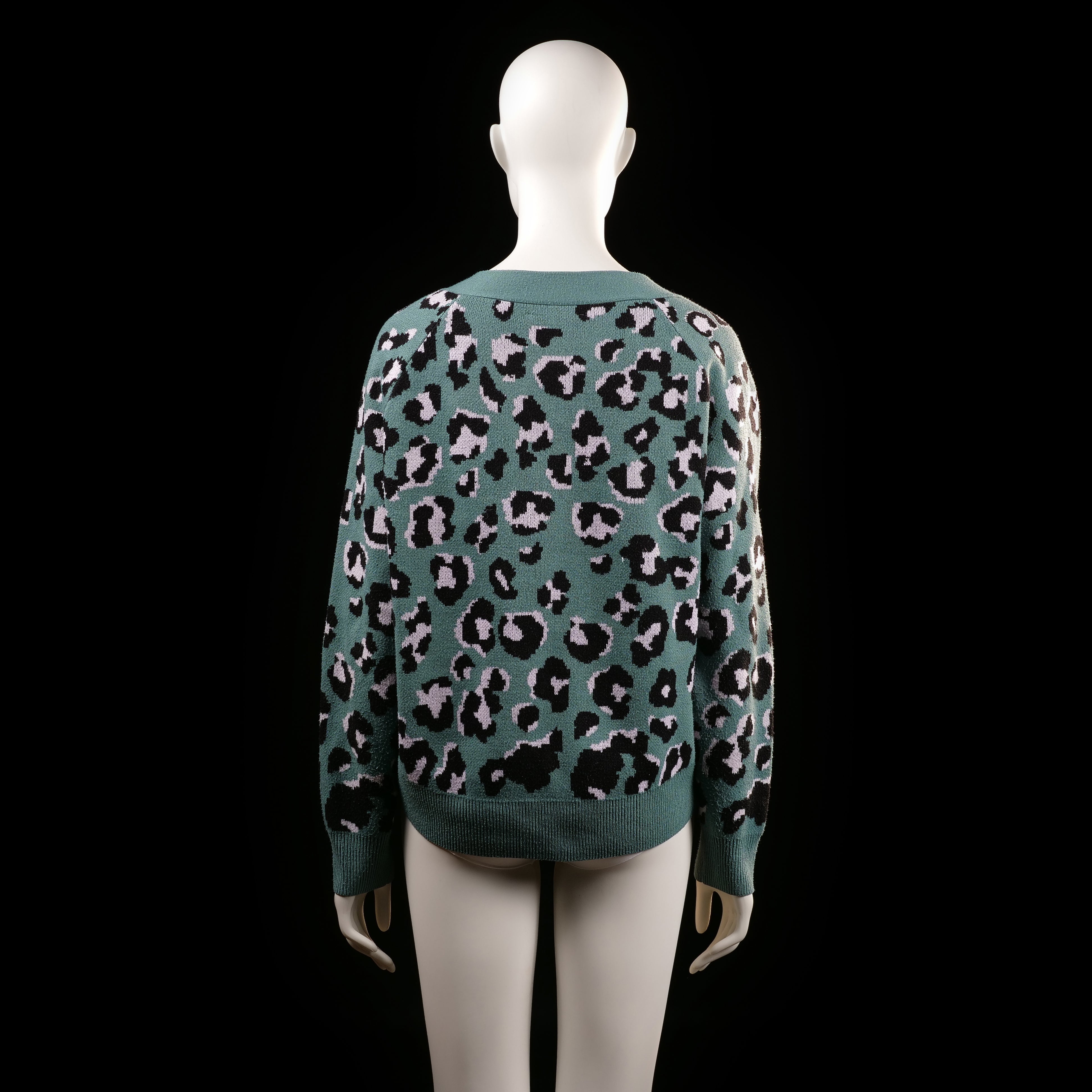 Mint & Berry - sweater - Forest Green, Black - (Storlek: M)