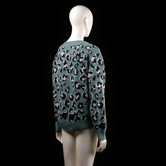 Mint & Berry - sweater - Forest Green, Black - (Storlek: M)