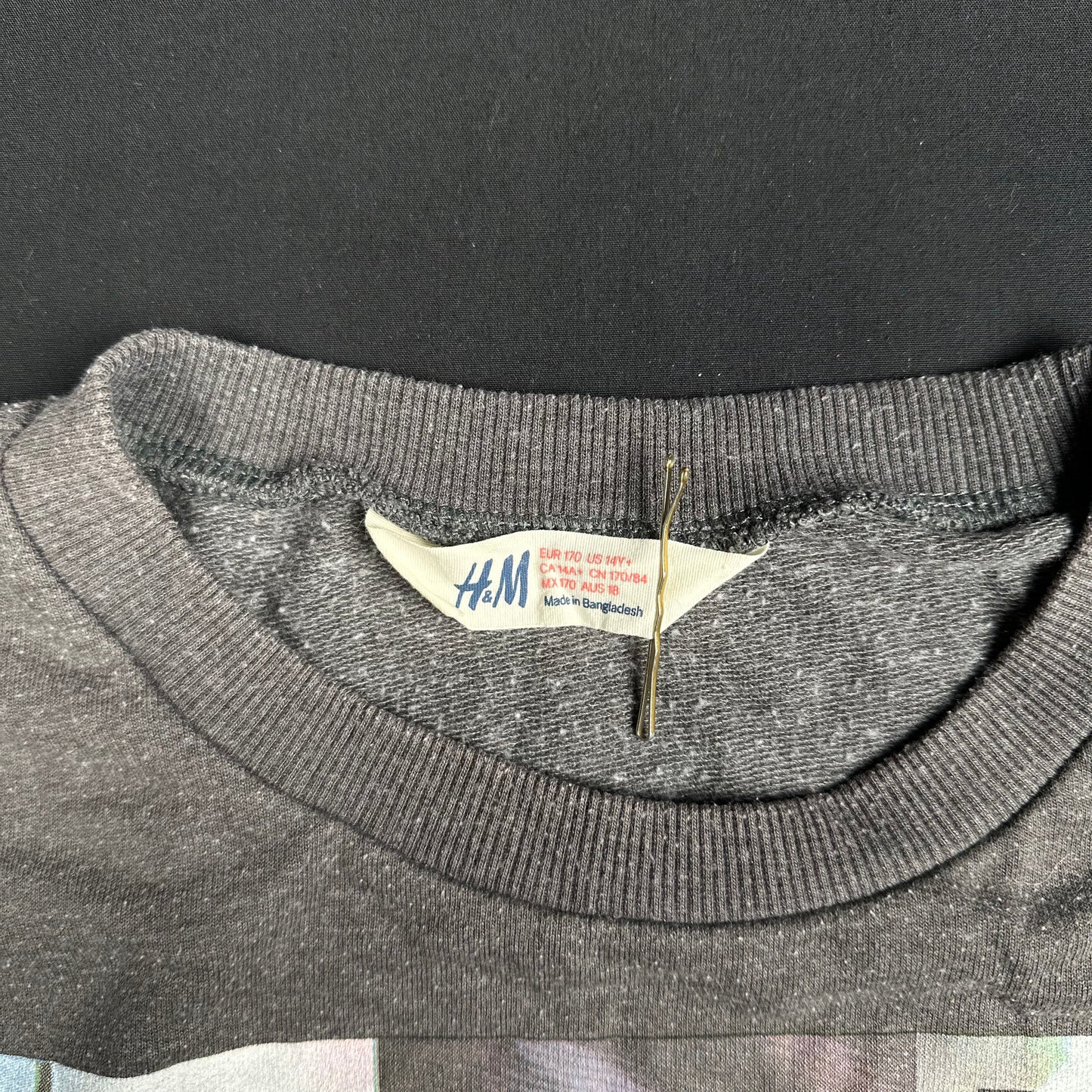 H&M - sweatshirt - MULTICOLORED - (Storlek: 170)