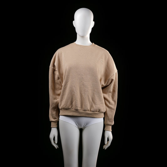 Zink - sweatshirt - Beige - (Storlek: XS)