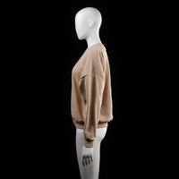 Zink - sweatshirt - Beige - (Storlek: XS)