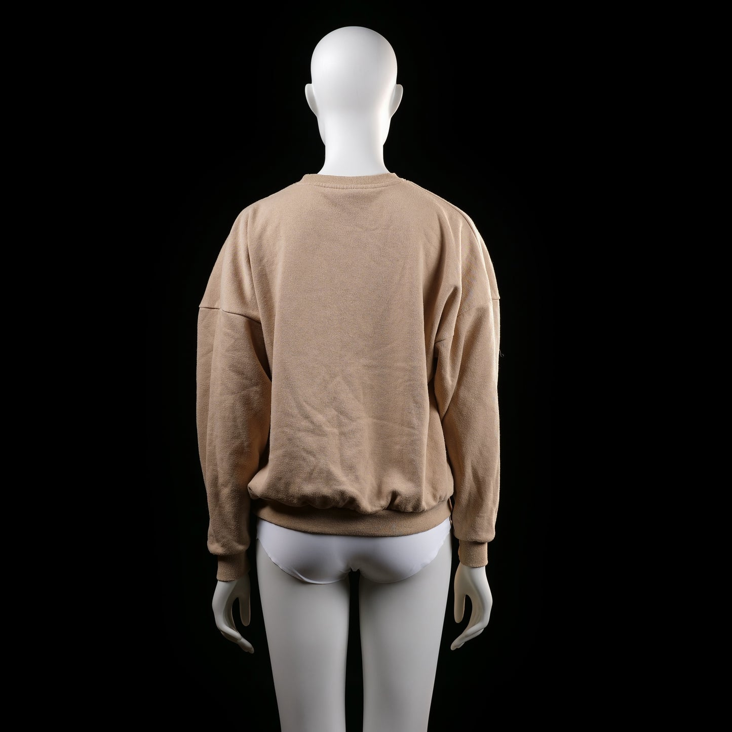 Zink - sweatshirt - Beige - (Storlek: XS)