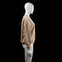 Zink - sweatshirt - Beige - (Storlek: XS)