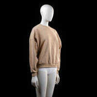 Zink - sweatshirt - Beige - (Storlek: XS)