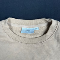 Zink - sweatshirt - Beige - (Storlek: XS)