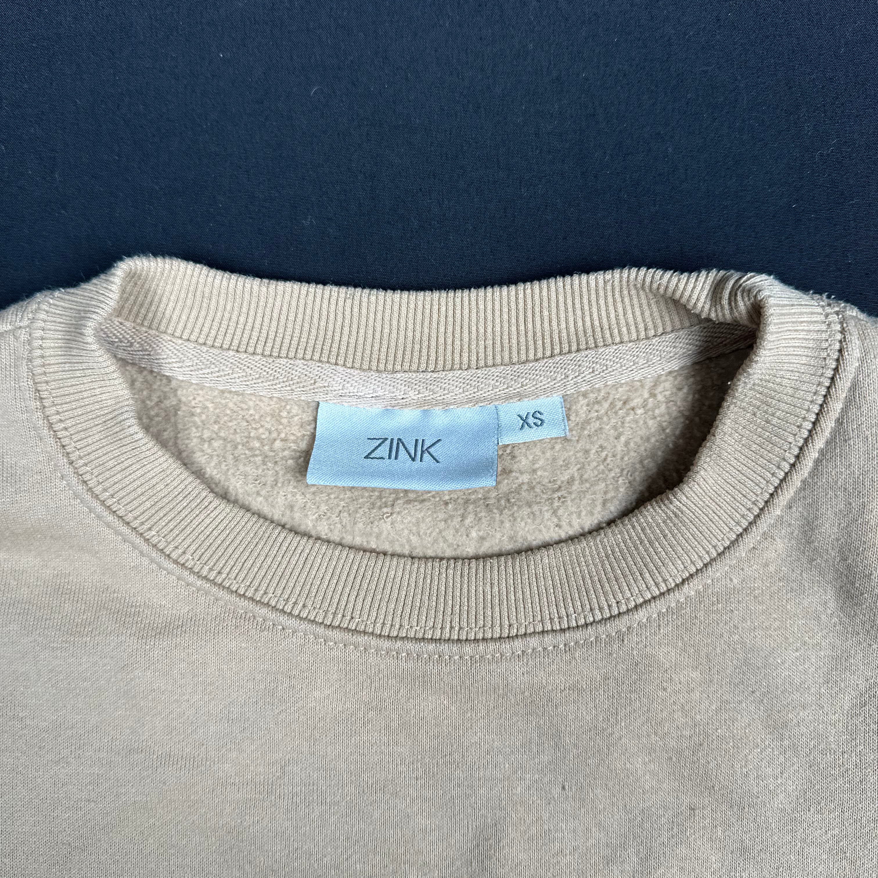Zink - sweatshirt - Beige - (Storlek: XS)