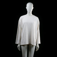 H&M - long-sleeve top - Ivory - (Storlek: M)