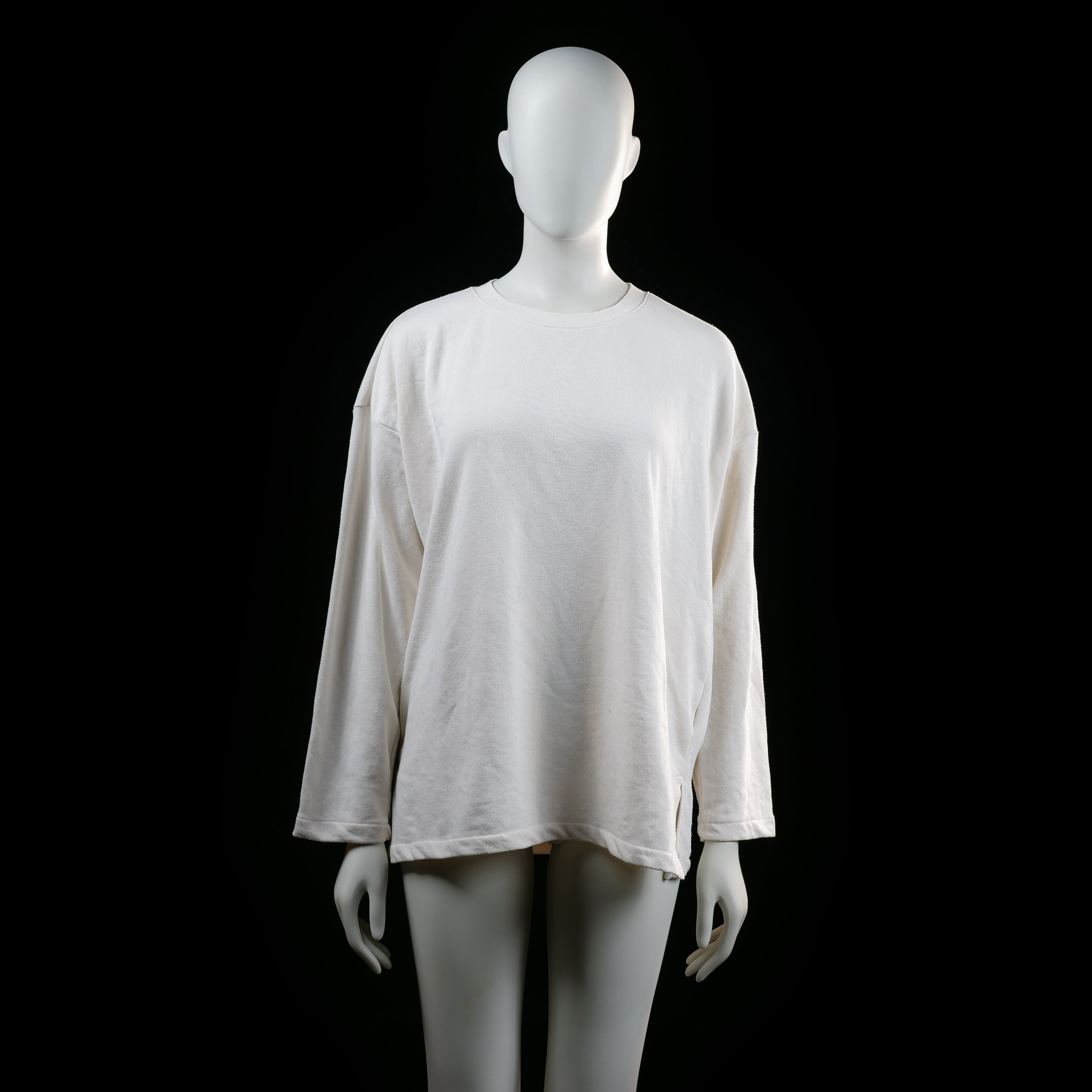 H&M - long-sleeve top - Ivory - (Storlek: M)