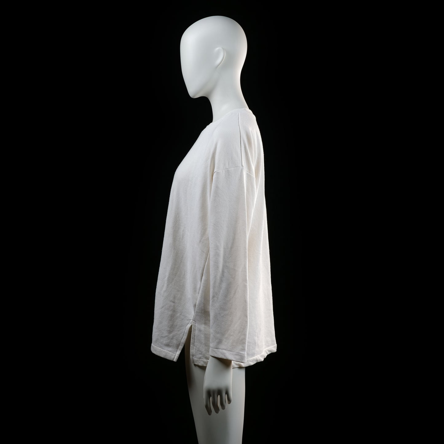 H&M - long-sleeve top - Ivory - (Storlek: M)