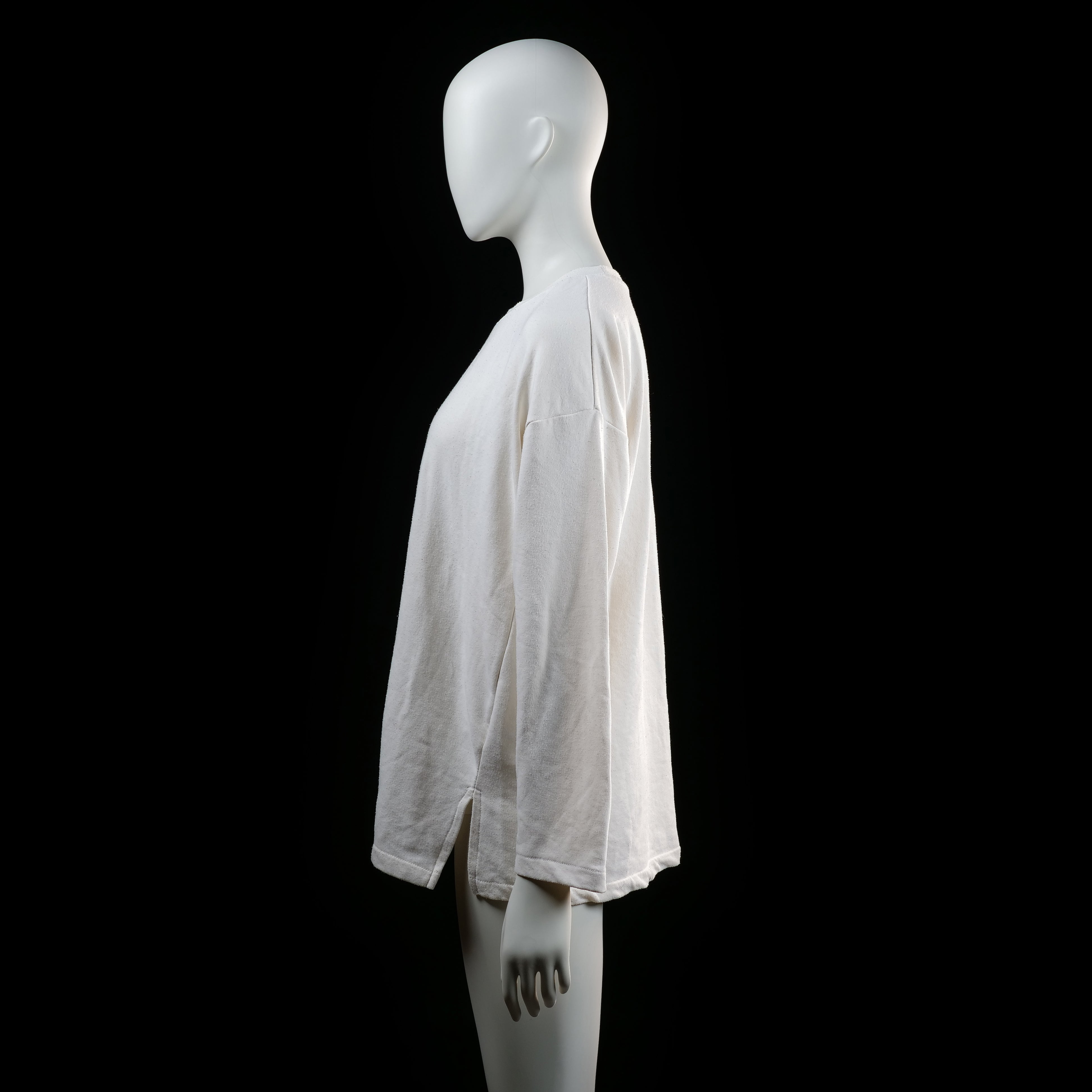 H&M - long-sleeve top - Ivory - (Storlek: M)