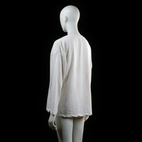 H&M - long-sleeve top - Ivory - (Storlek: M)