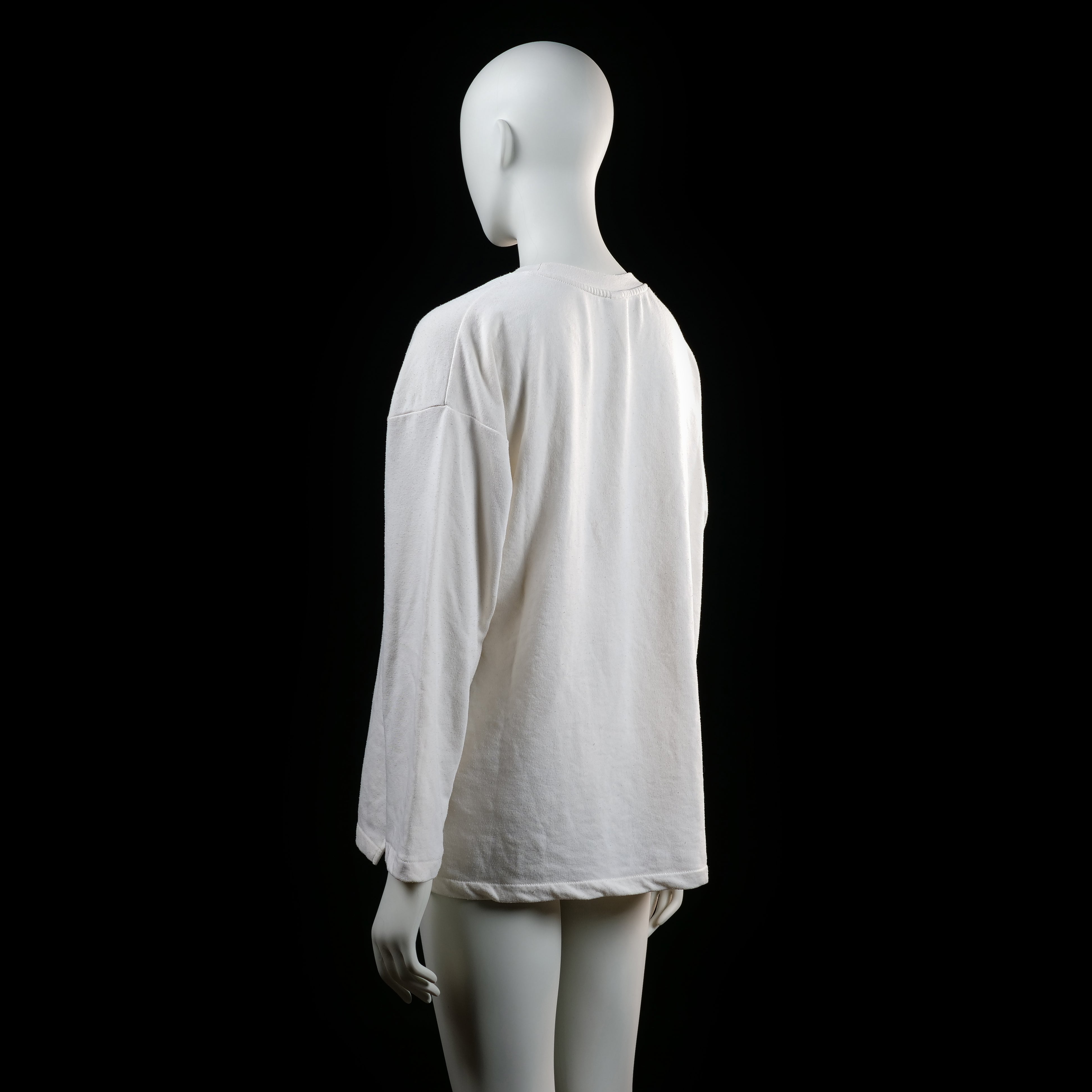 H&M - long-sleeve top - Ivory - (Storlek: M)