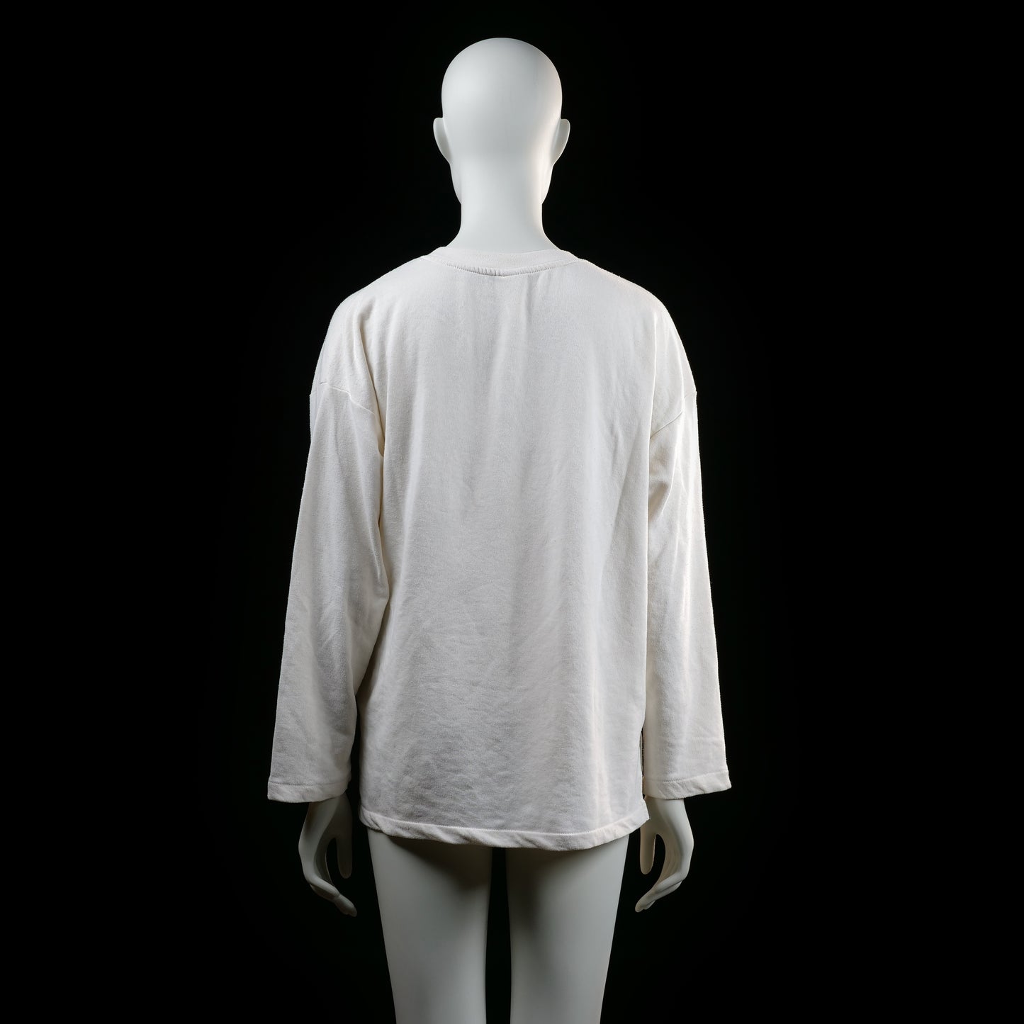 H&M - long-sleeve top - Ivory - (Storlek: M)