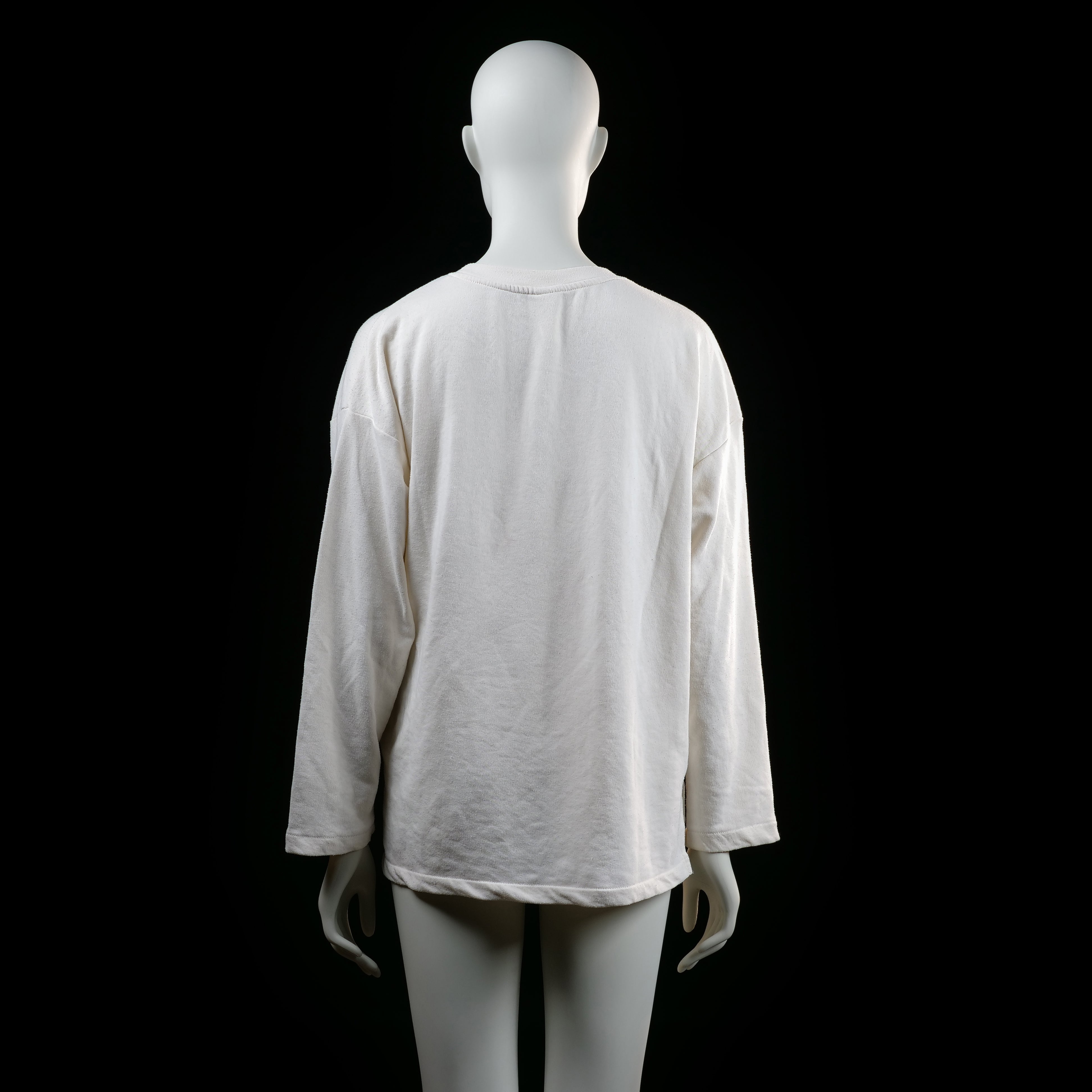 H&M - long-sleeve top - Ivory - (Storlek: M)