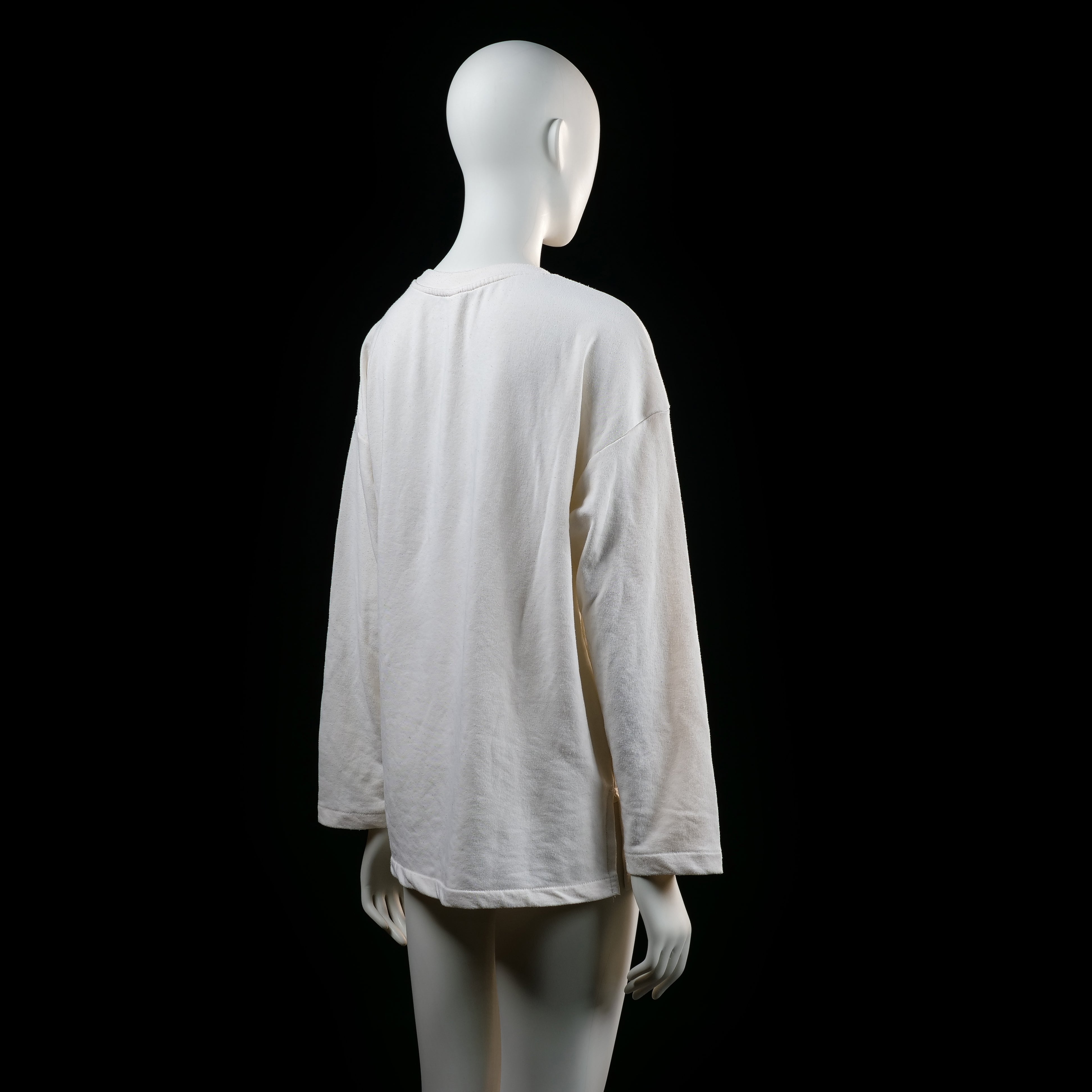 H&M - long-sleeve top - Ivory - (Storlek: M)