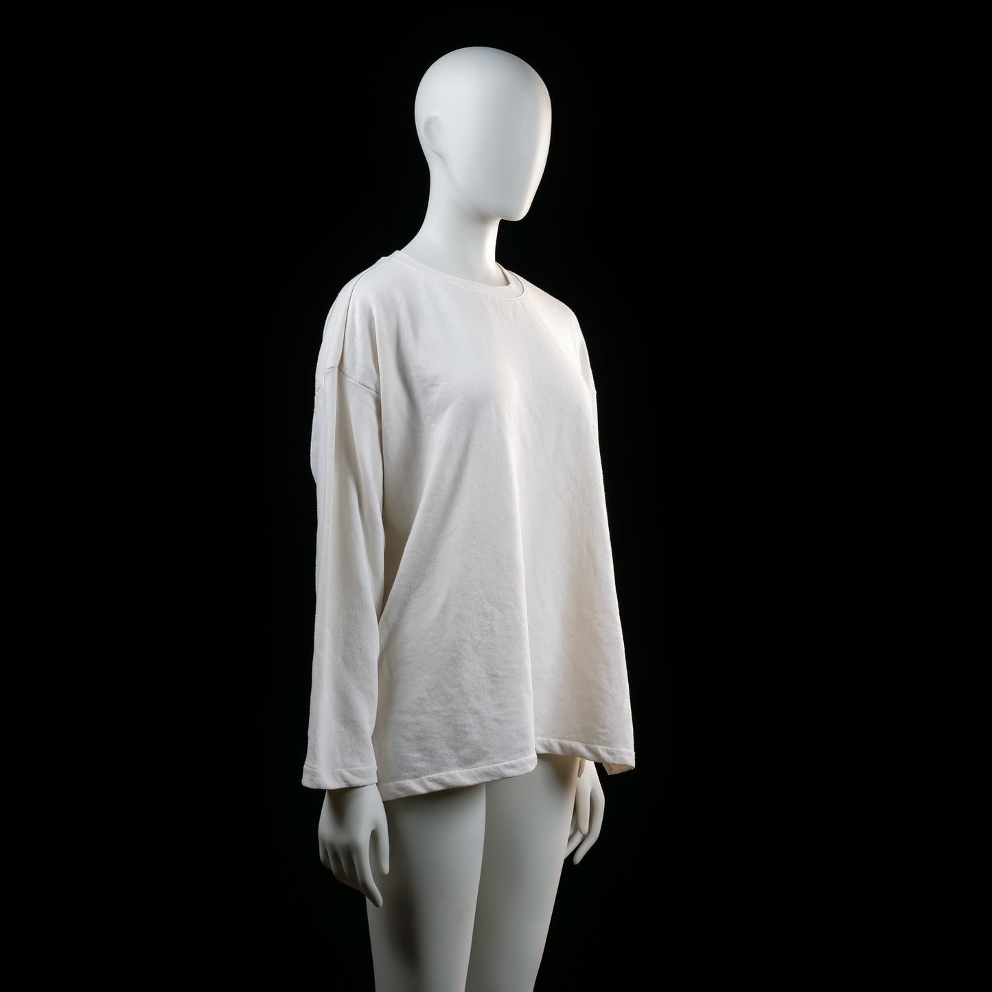 H&M - long-sleeve top - Ivory - (Storlek: M)