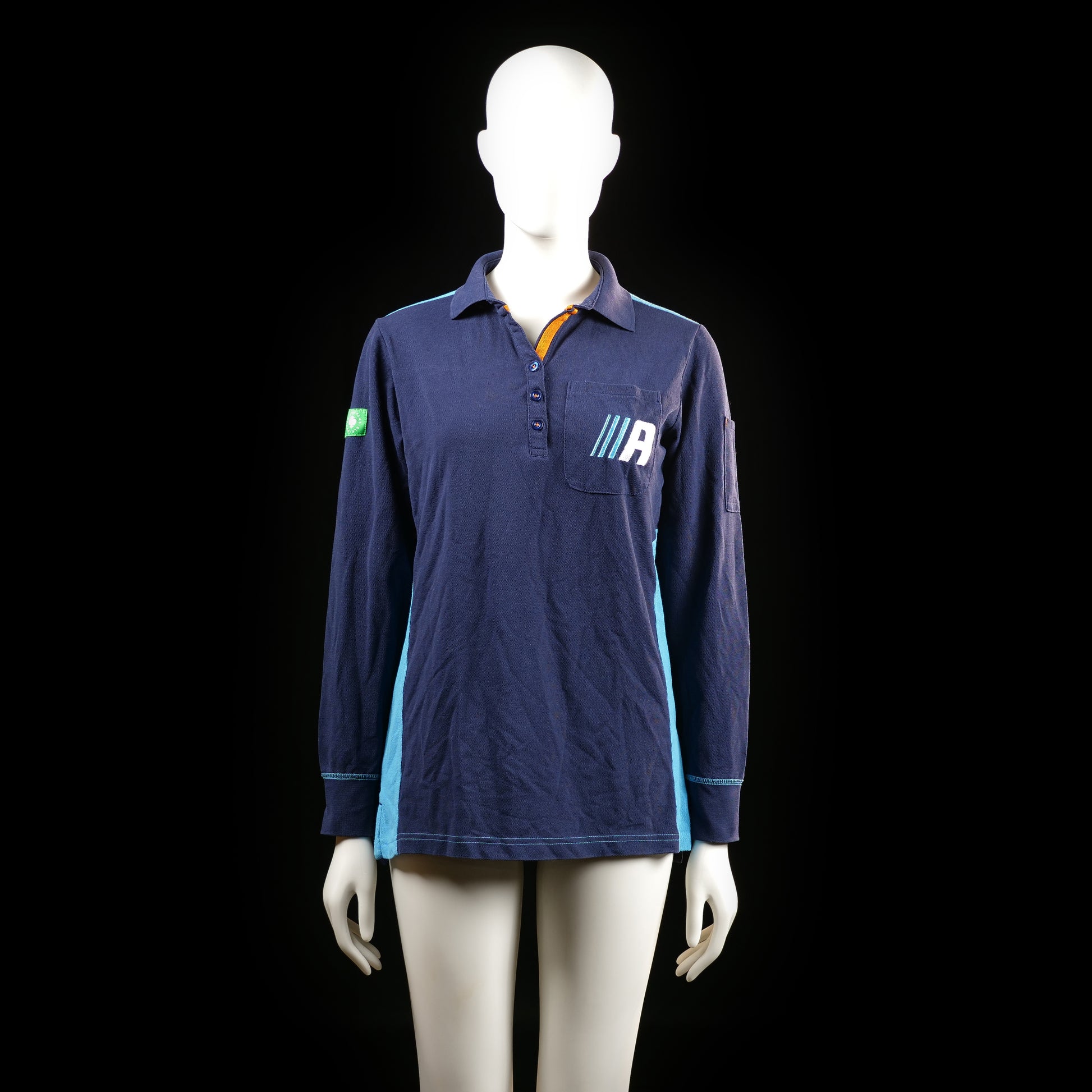 Company Fits - polo - Navy, Light Blue - (Storlek: S)