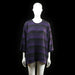 Fransa - long-sleeve top - Black, Purple - (Storlek: XXL)