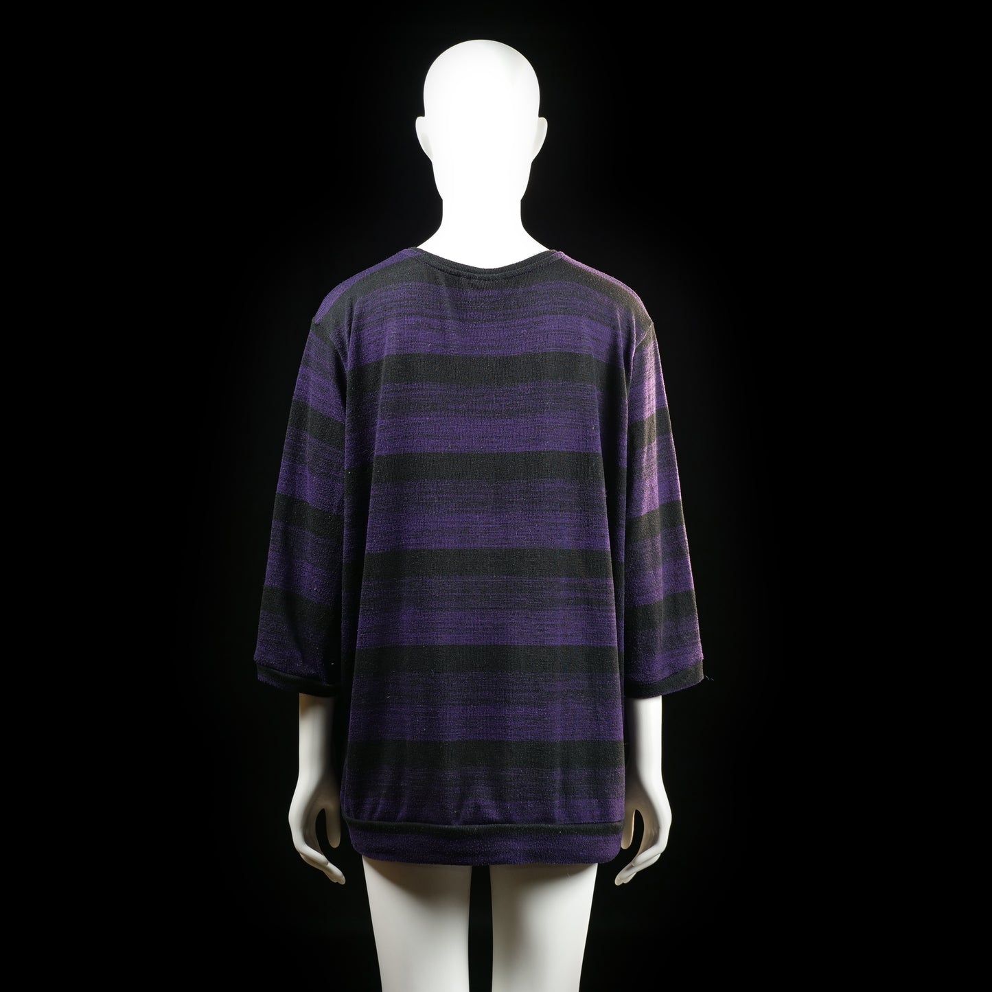 Fransa - long-sleeve top - Black, Purple - (Storlek: XXL)