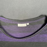 Fransa - long-sleeve top - Black, Purple - (Storlek: XXL)