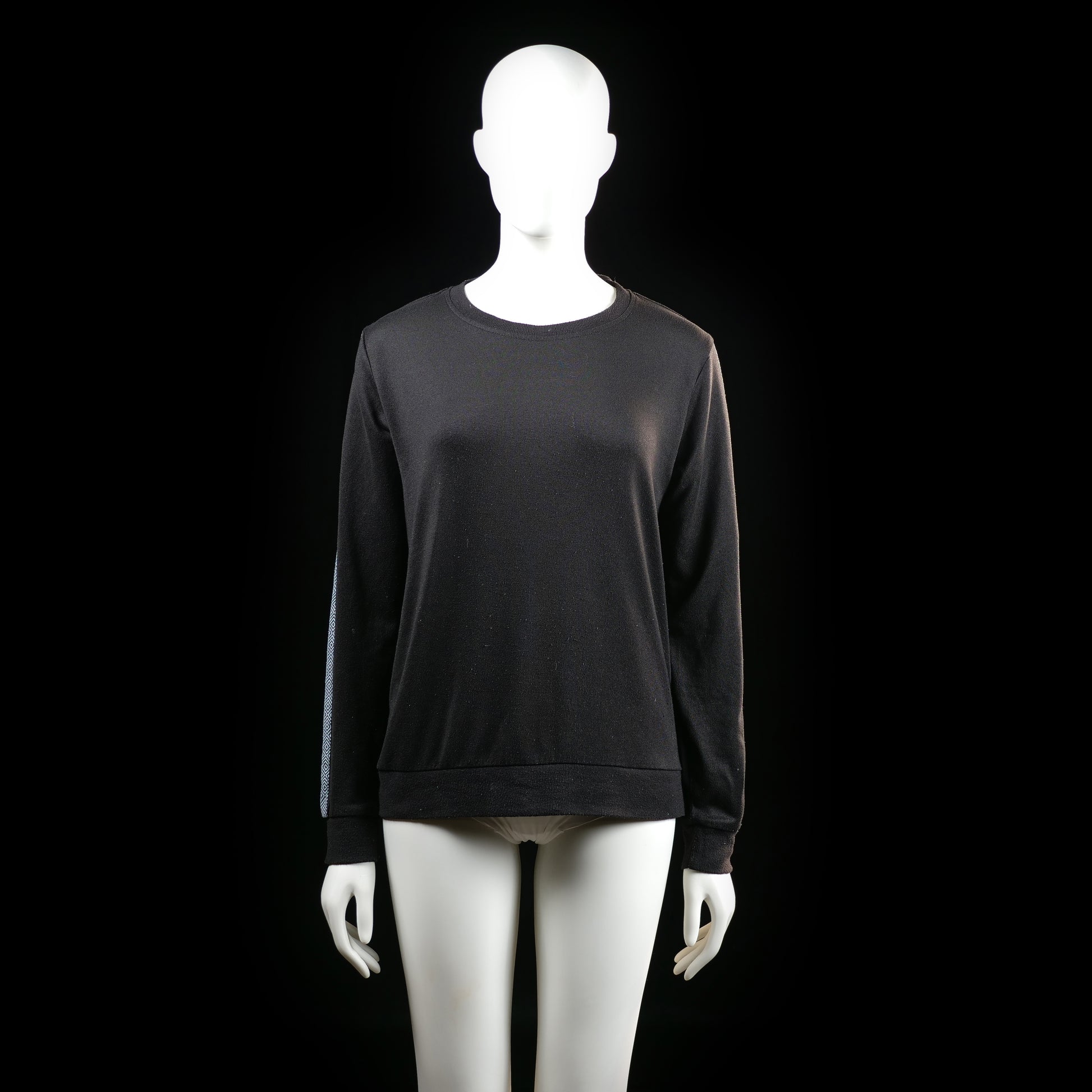 sweatshirt - Black, Light Blue - (Storlek: M)