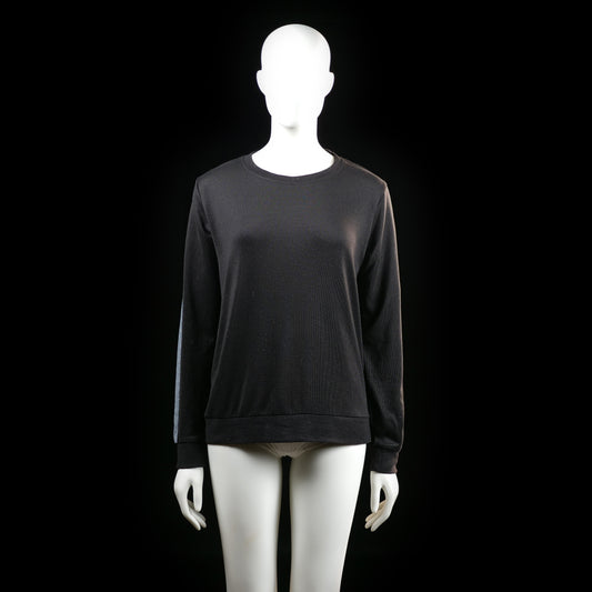 sweatshirt - Black, Light Blue - (Storlek: M)