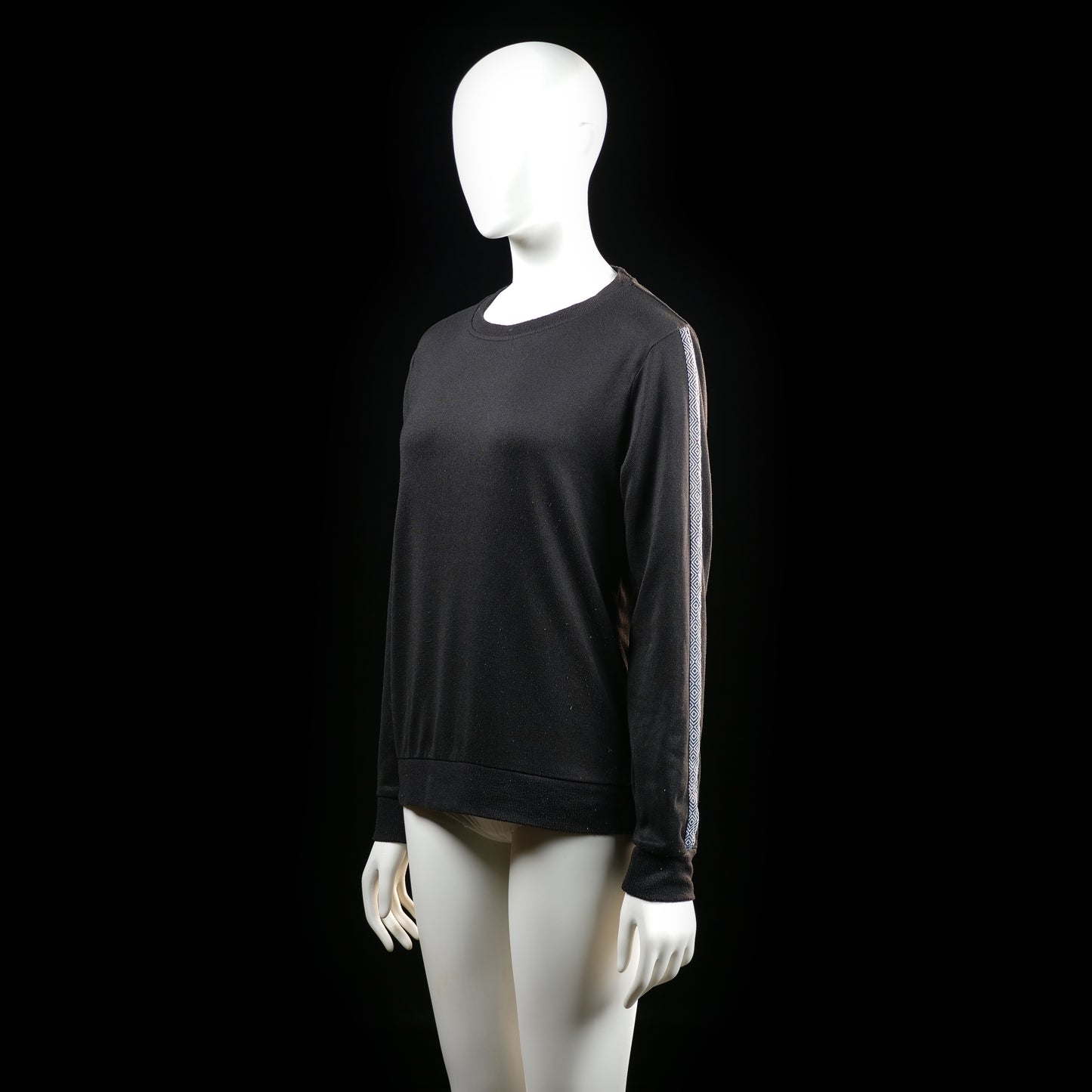 sweatshirt - Black, Light Blue - (Storlek: M)