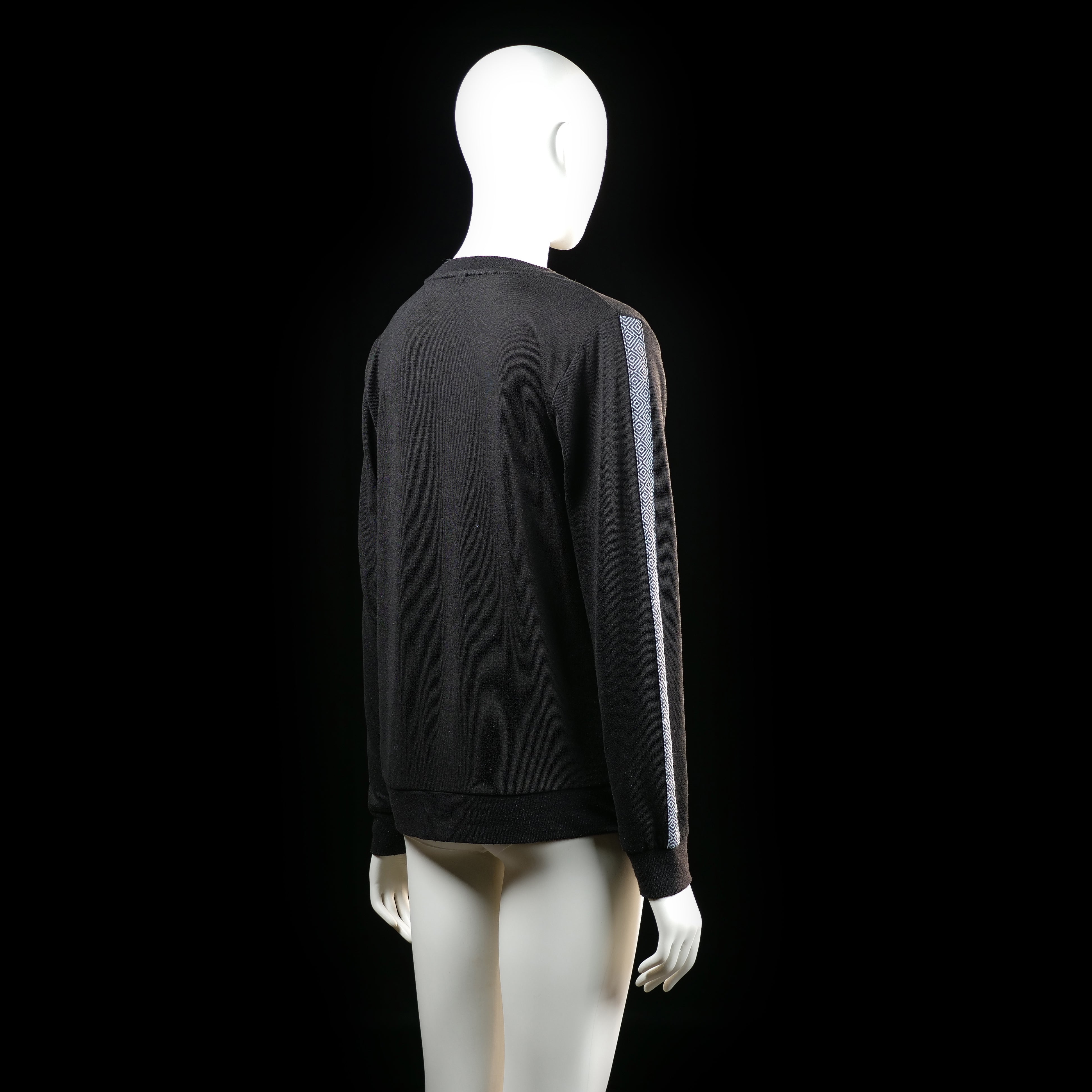 sweatshirt - Black, Light Blue - (Storlek: M)