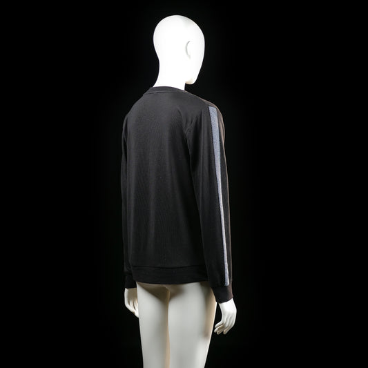 sweatshirt - Black, Light Blue - (Storlek: M)