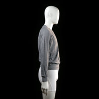 Gina Tricot - sweatshirt - Gray - (Storlek: M)