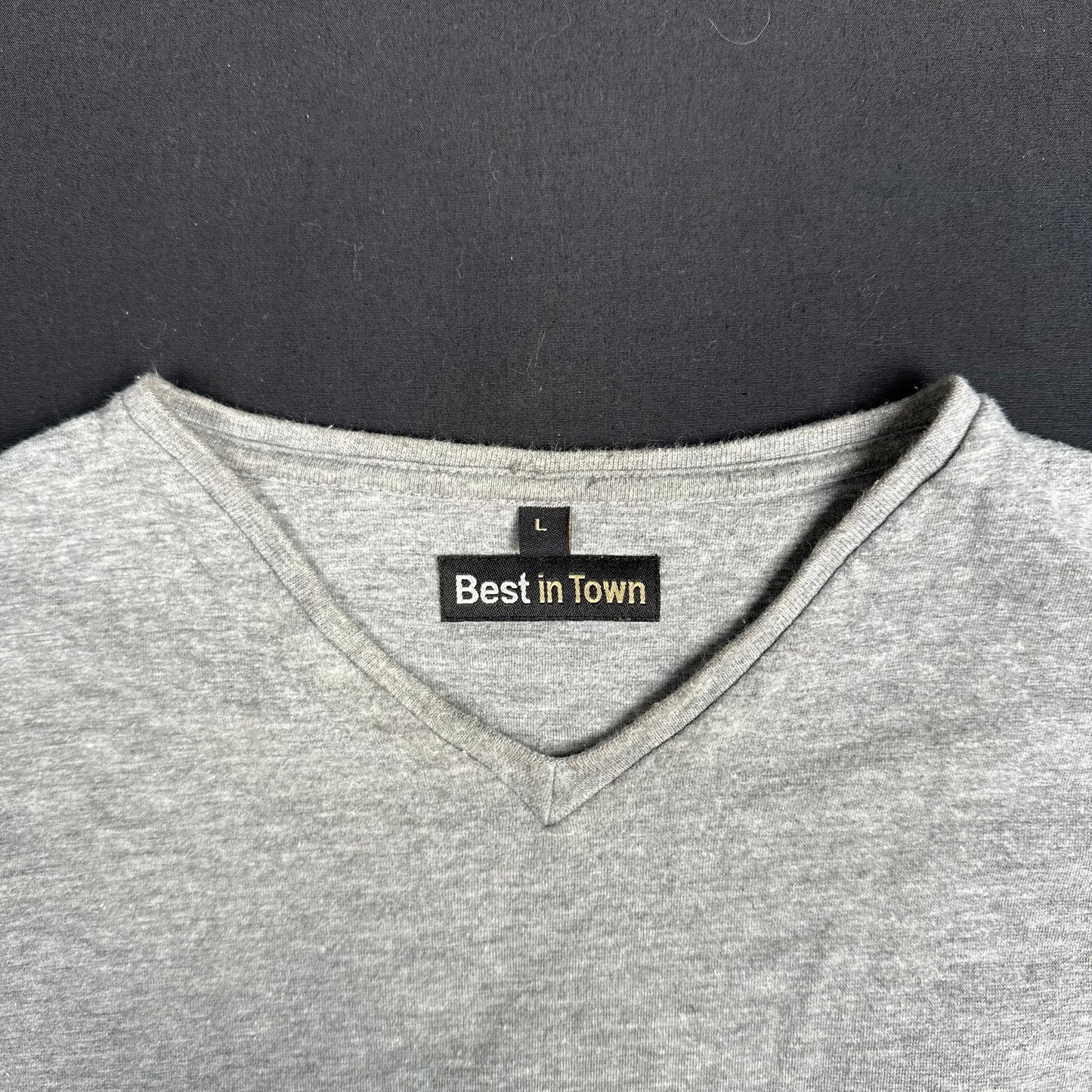 Best In Town - long-sleeve top - Light Gray - (Storlek: L)