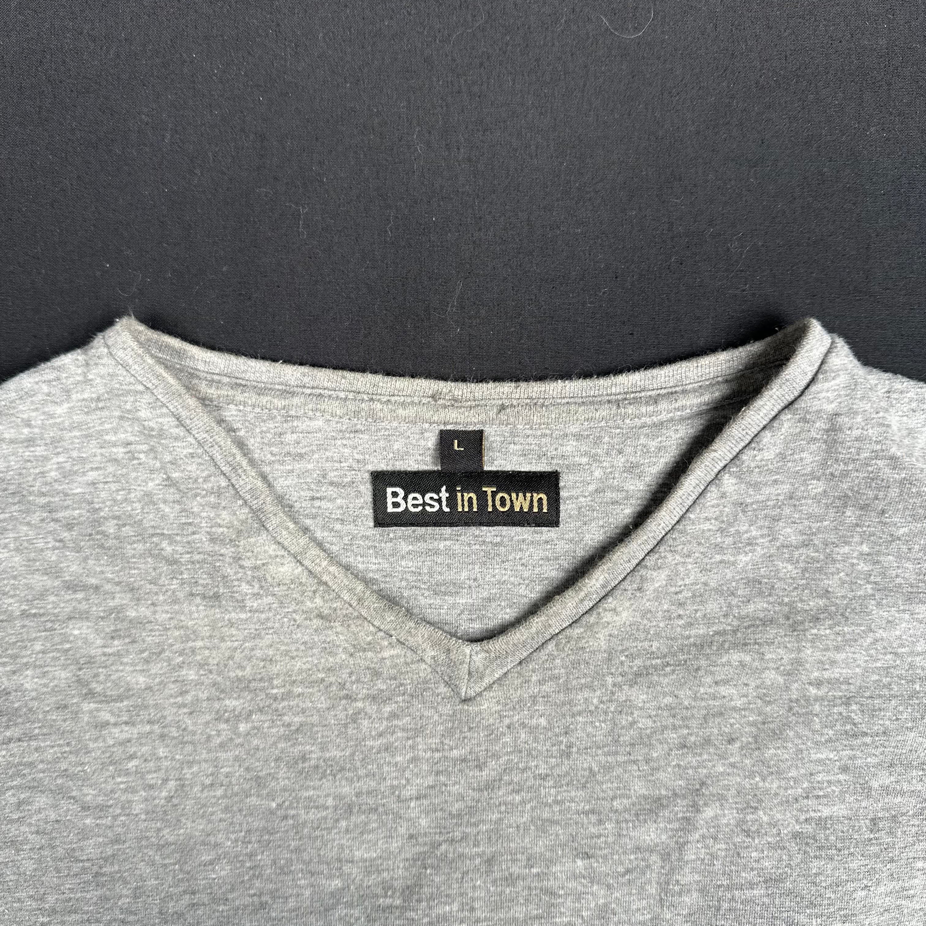 Best In Town - long-sleeve top - Light Gray - (Storlek: L)