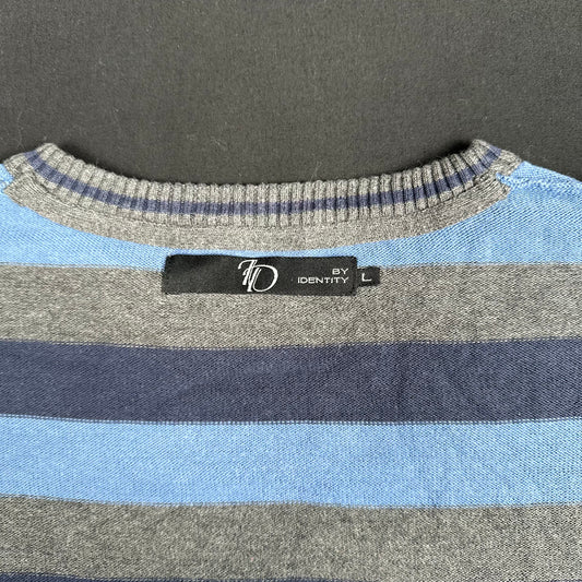 Identity - sweater - Light Blue, Dark Gray - (Storlek: L)