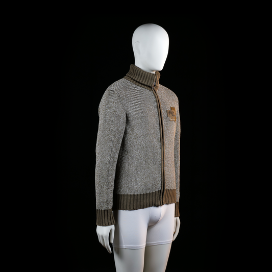 Rough Choice - fleece jacket - Gray, Brown - (Storlek: M)