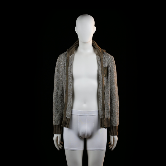 Rough Choice - fleece jacket - Gray, Brown - (Storlek: M)