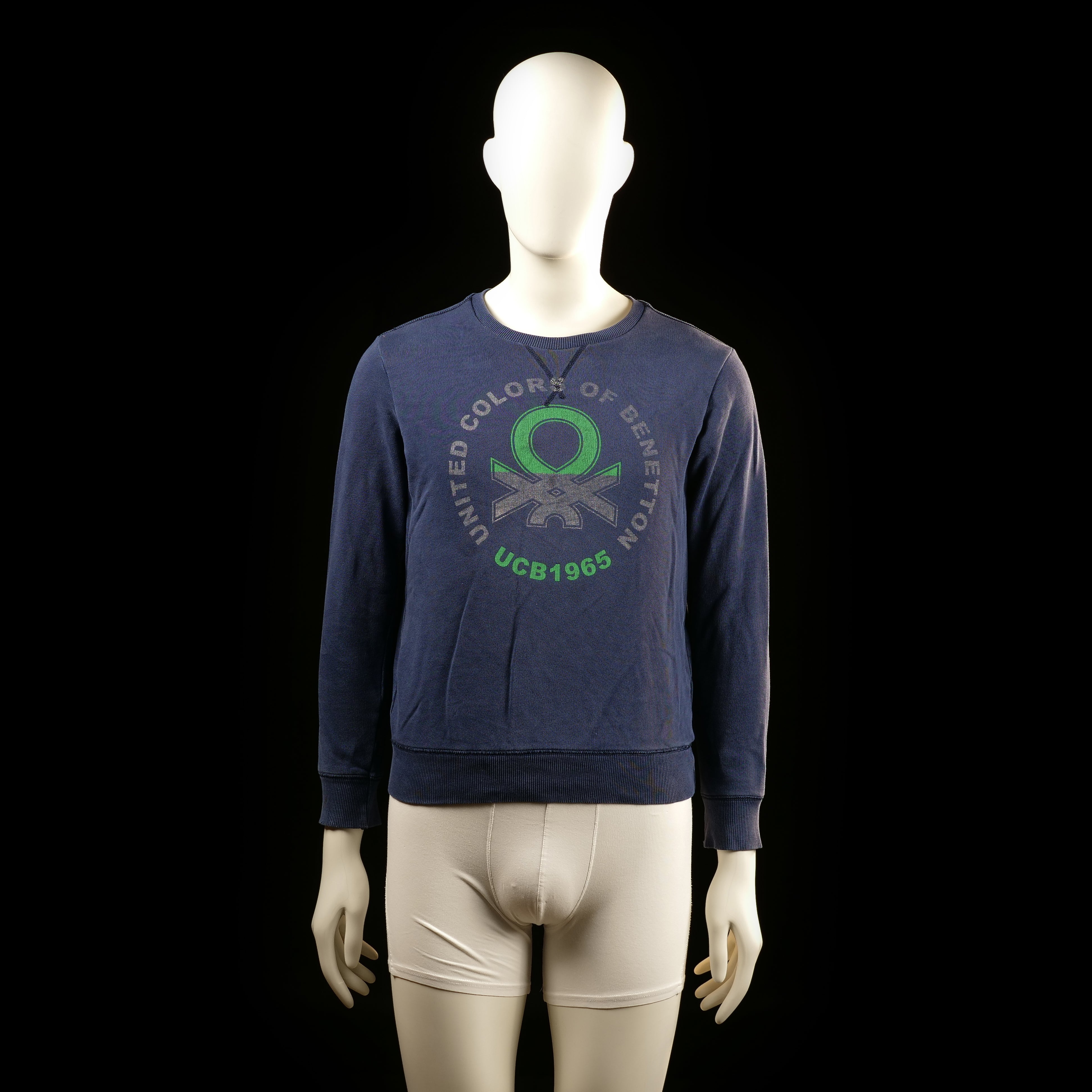 United Colors Of Benetton - sweatshirt - Navy - (Storlek: 3XL)