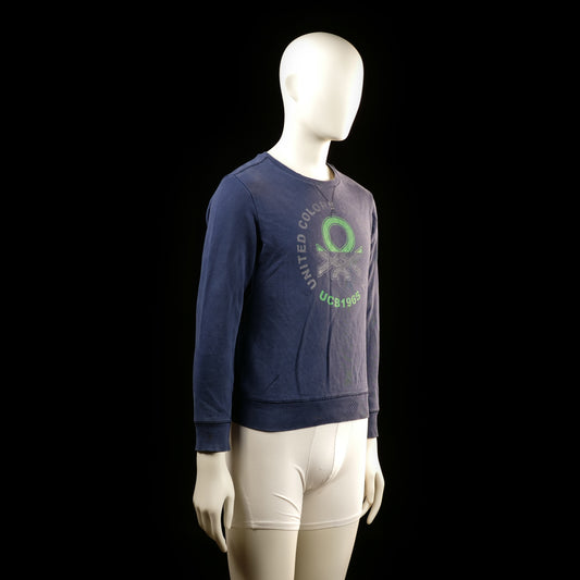 United Colors Of Benetton - sweatshirt - Navy - (Storlek: 3XL)