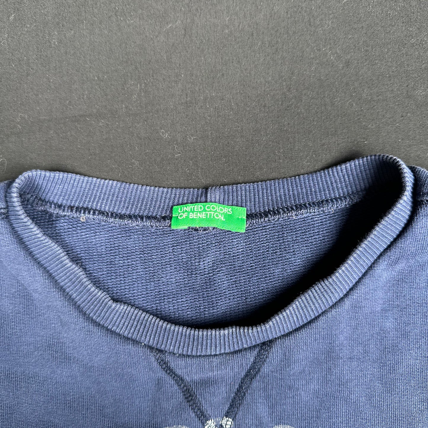 United Colors Of Benetton - sweatshirt - Navy - (Storlek: 3XL)