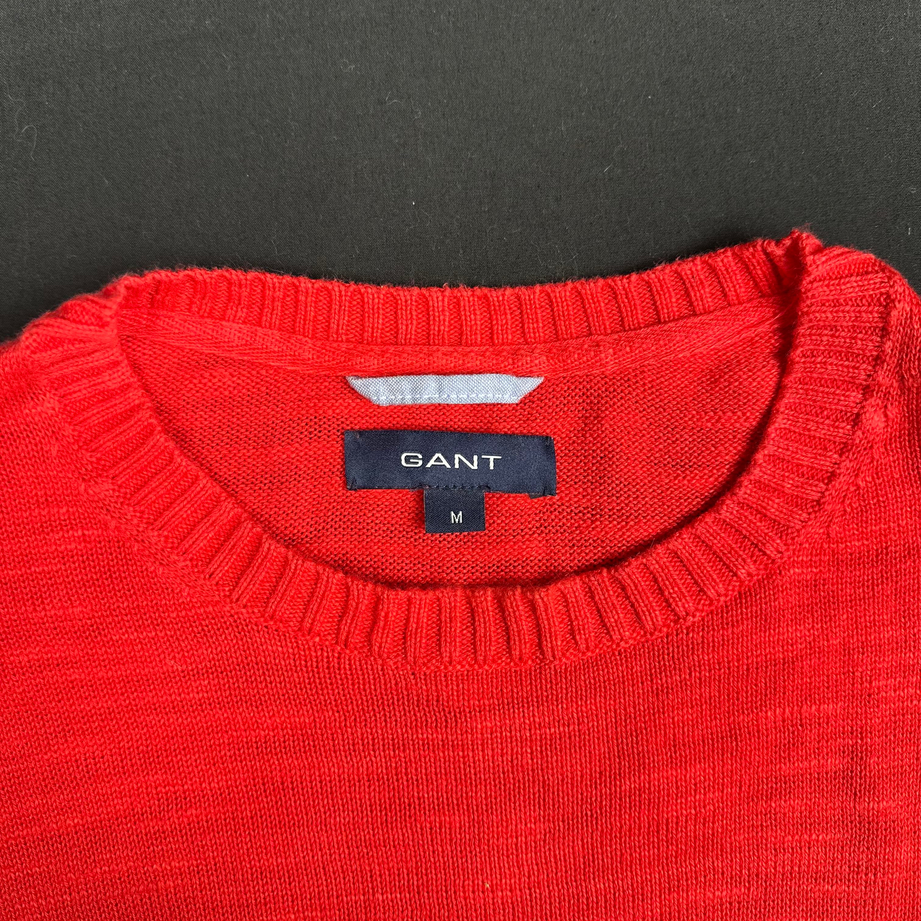 Gant - sweater - Red - (Storlek: M)