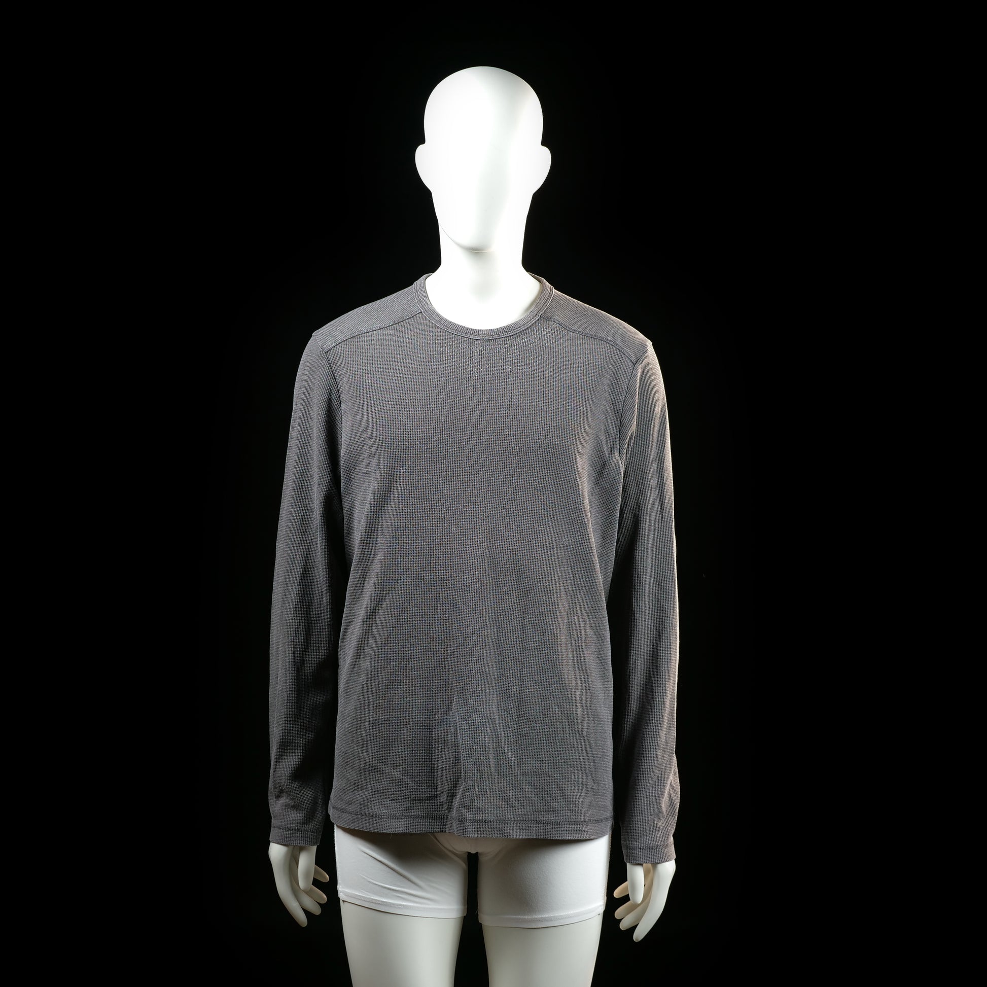 H&M - long-sleeve top - Gray - (Storlek: L)
