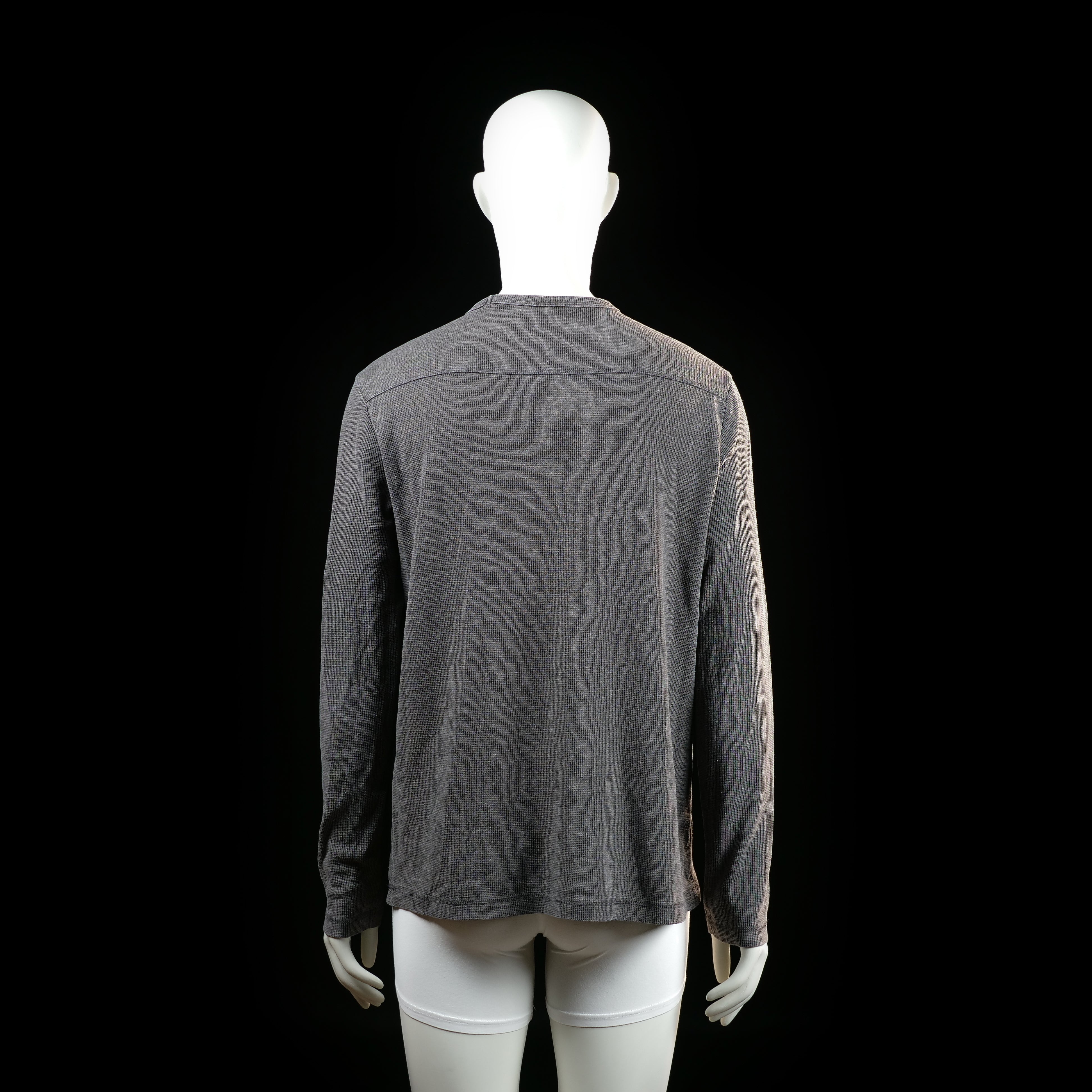 H&M - long-sleeve top - Gray - (Storlek: L)