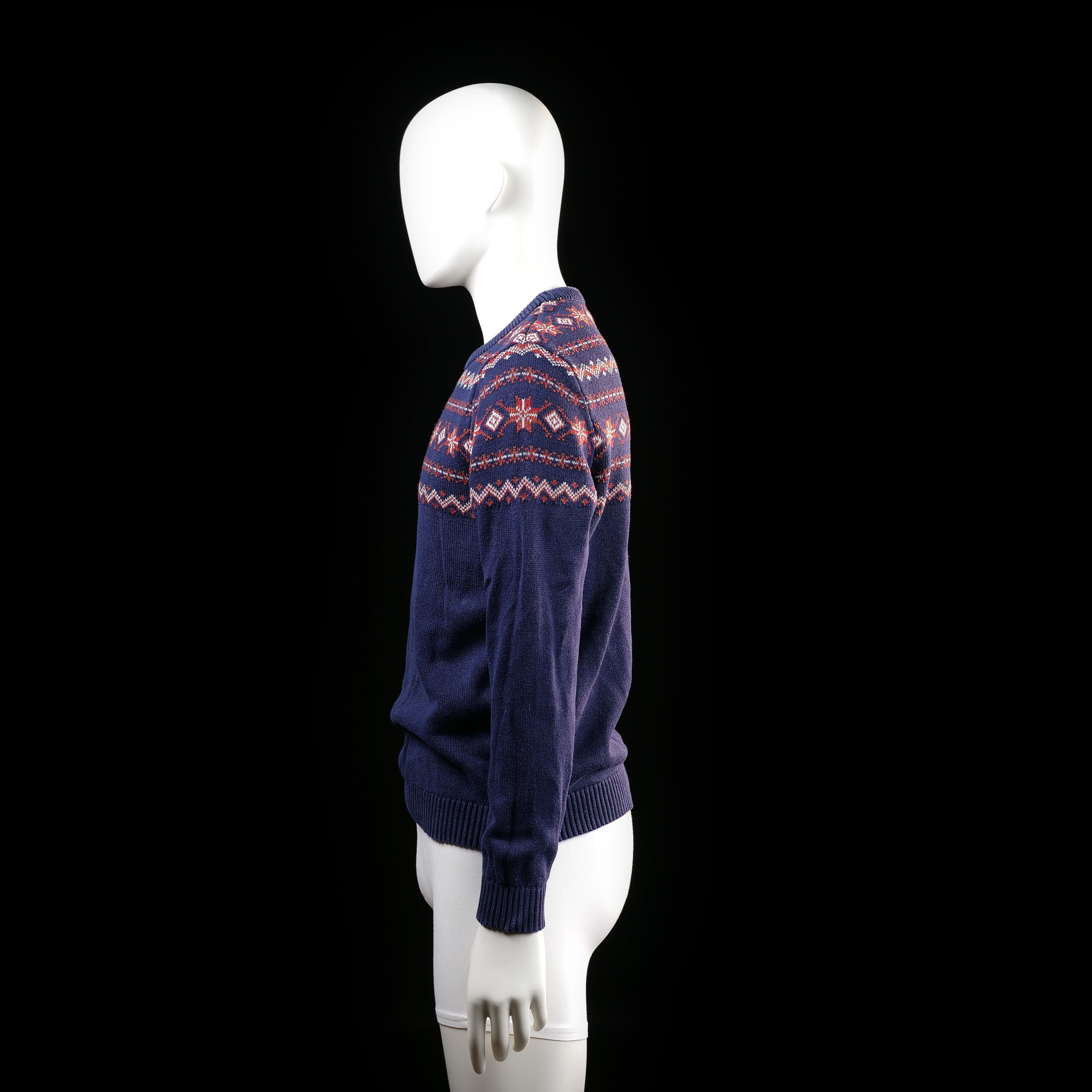 Selected Homme - sweater - Navy, Red - (Storlek: S)